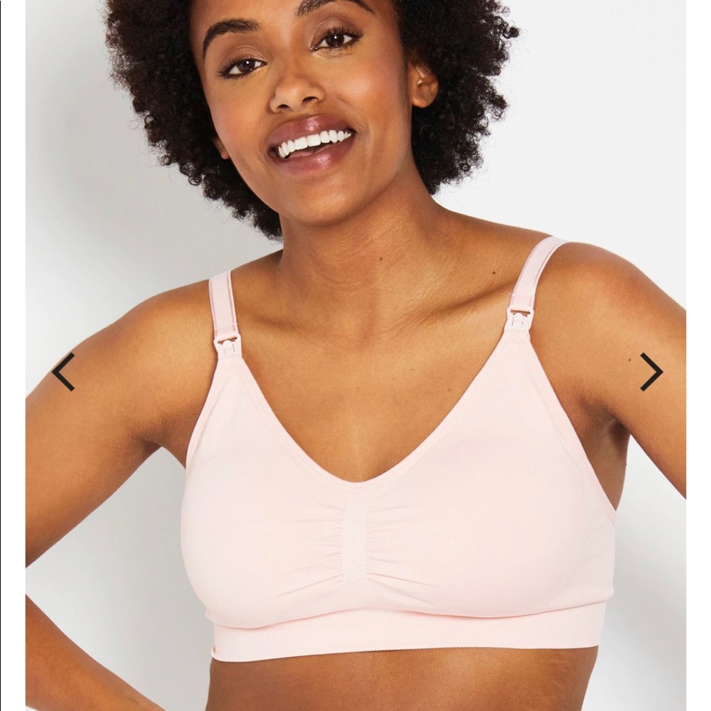 Motherhood Maternity Average Busted Seamless Maternity and Nursing Bra (Blush)